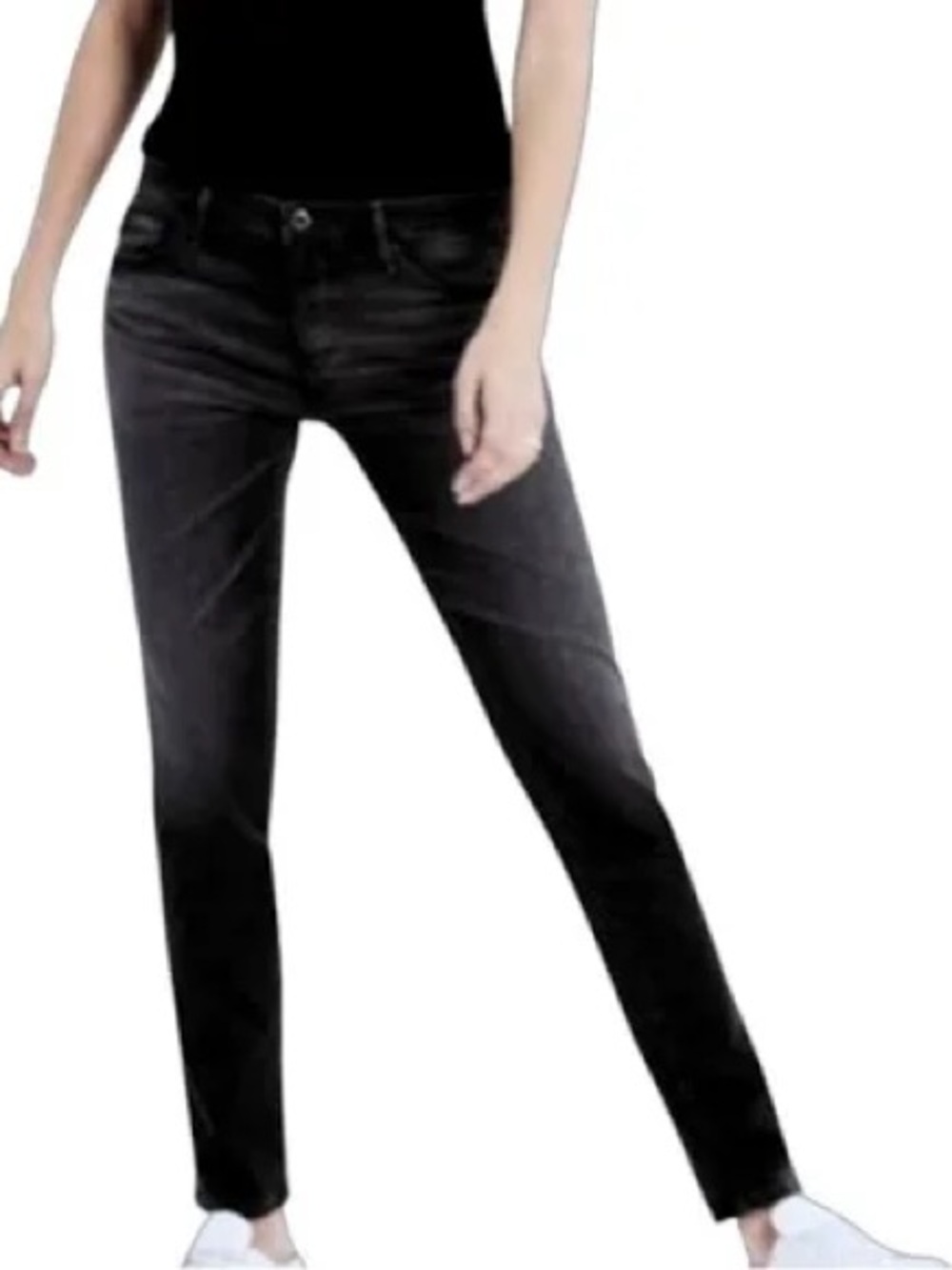 Adriano Goldschmied The Stilt Cigarette Leg Black Jeans, Size 31 regular